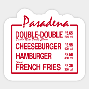 Pasadena Burger Sticker